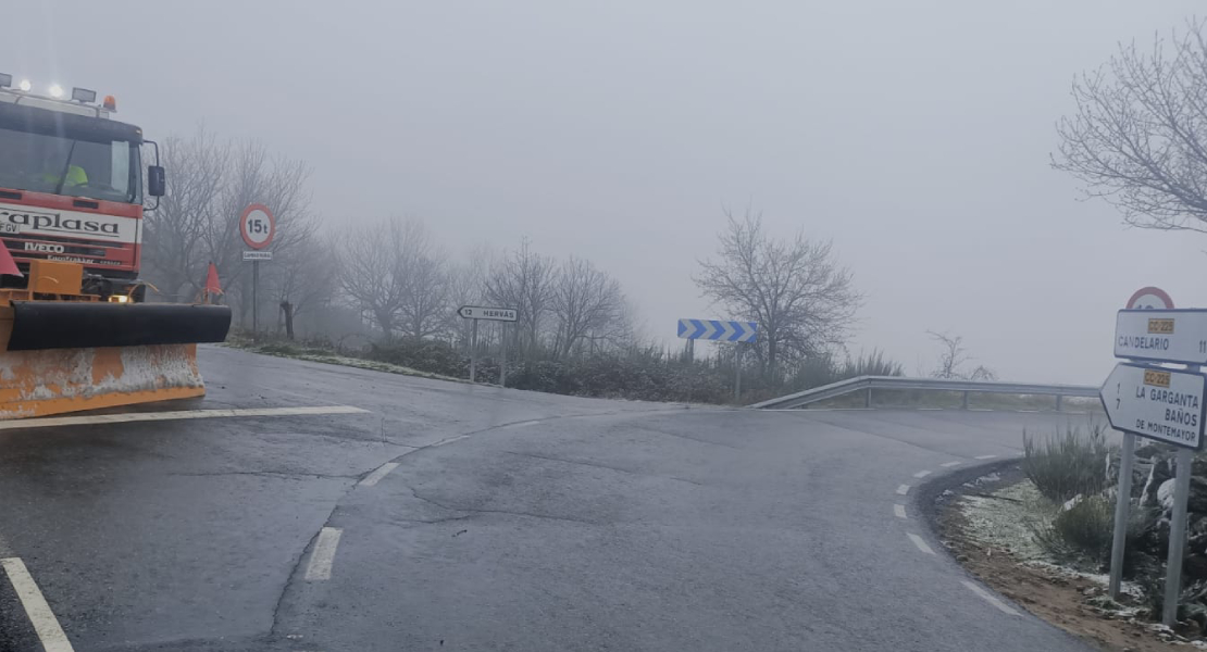 Carreteras cortadas por la borrasca Mónica