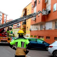 Los Bomberos rescatan a una mujer en Badajoz