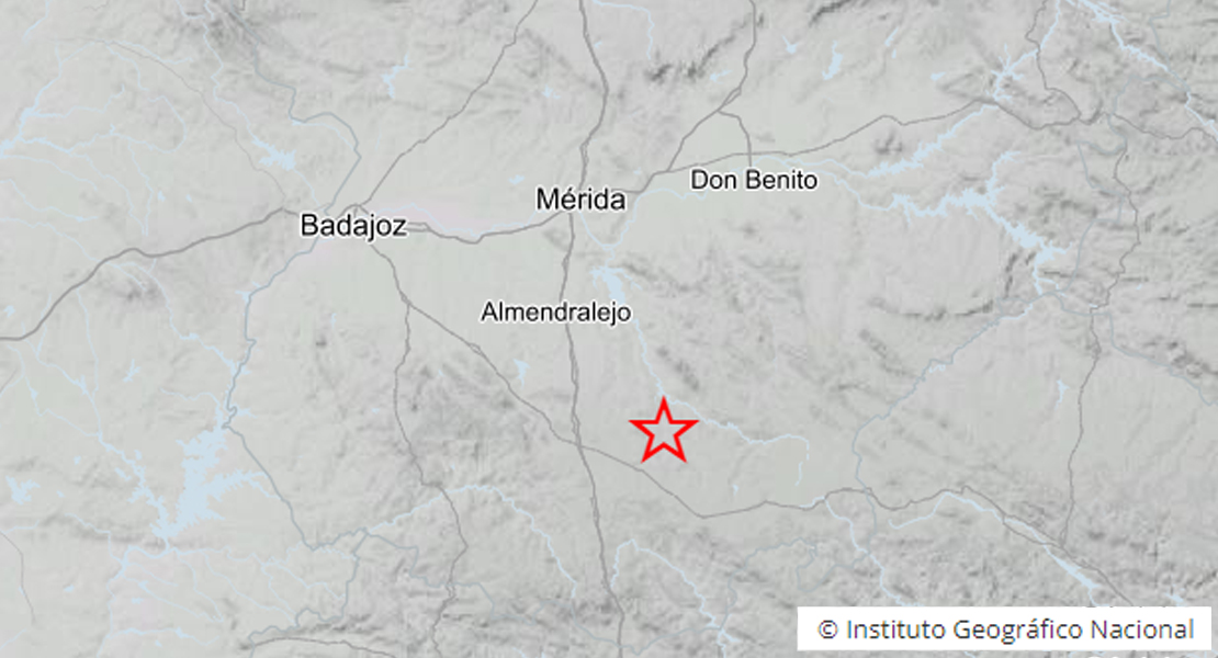 El IGN registra un terremoto en la provincia de Badajoz