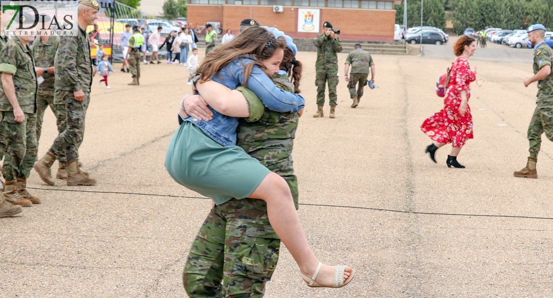 Lágrimas de alegría en Bótoa por la llegada de los militares del Líbano