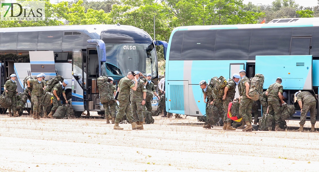 Lágrimas de alegría en Bótoa por la llegada de los militares del Líbano