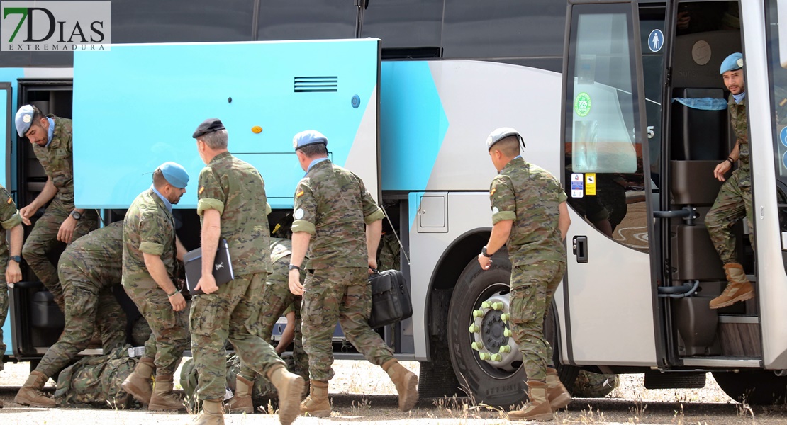 Lágrimas de alegría en Bótoa por la llegada de los militares del Líbano