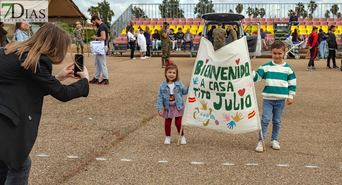 Lágrimas de alegría en Bótoa por la llegada de los militares del Líbano