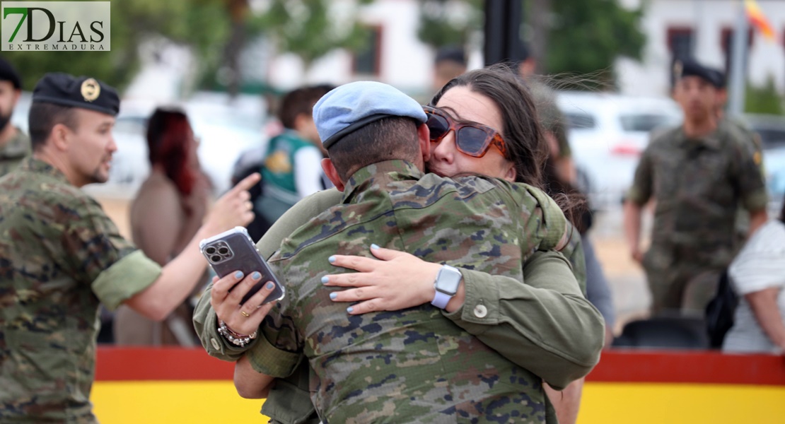 Lágrimas de alegría en Bótoa por la llegada de los militares del Líbano