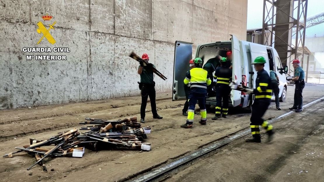 La Guardia Civil destruye un total de 1.000 armas en Cáceres