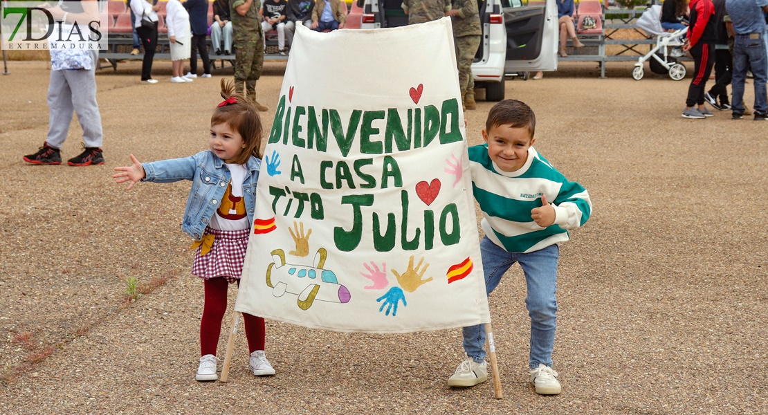 Lágrimas de alegría en Bótoa por la llegada de los militares del Líbano