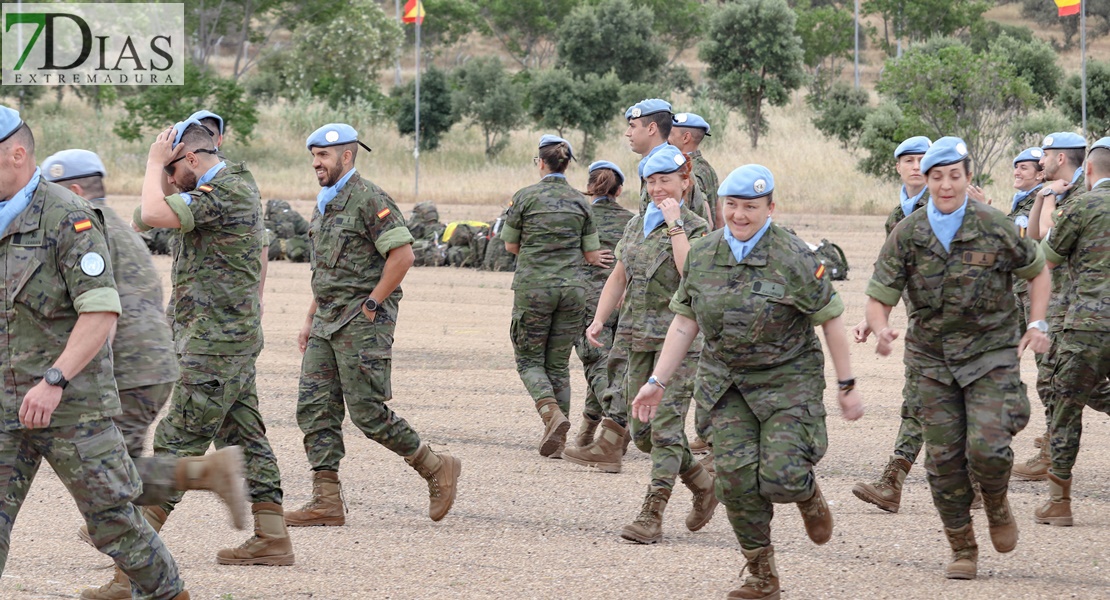 Lágrimas de alegría en Bótoa por la llegada de los militares del Líbano