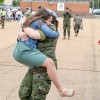 Lágrimas de alegría en Bótoa por la llegada de los militares del Líbano