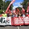 La manifestación por los derechos de los trabajadores toma las calles