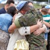 Lágrimas de alegría en Bótoa por la llegada de los militares del Líbano