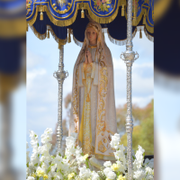 La virgen de Fátima cumple 70 años como patrona de San Vicente de Alcántara