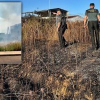 Guardia Civil salva a cuatro personas atrapadas en un incendio en Badajoz