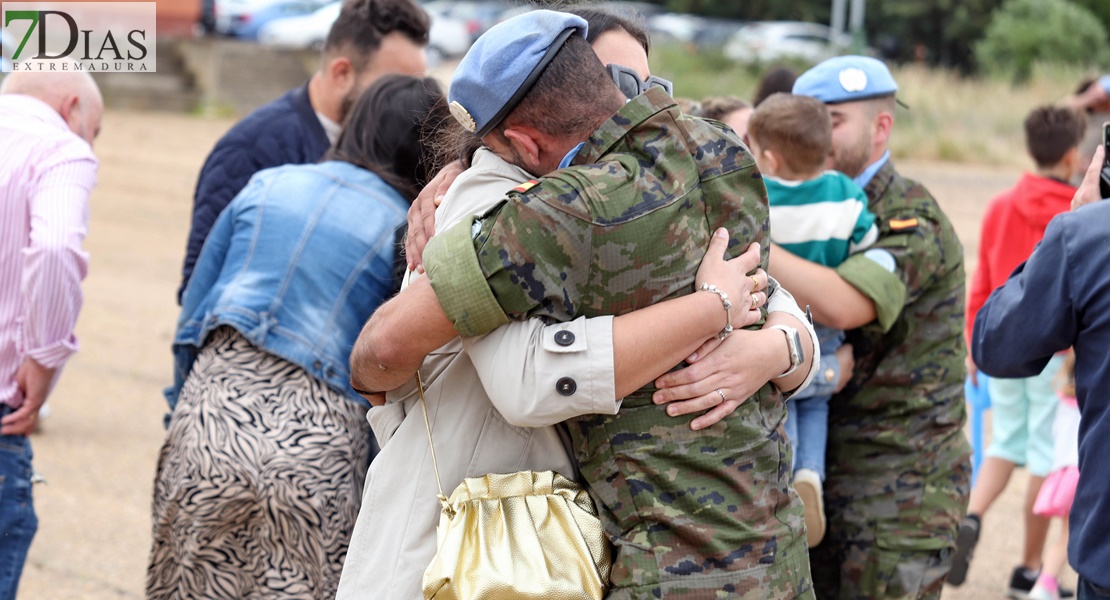 Lágrimas de alegría en Bótoa por la llegada de los militares del Líbano