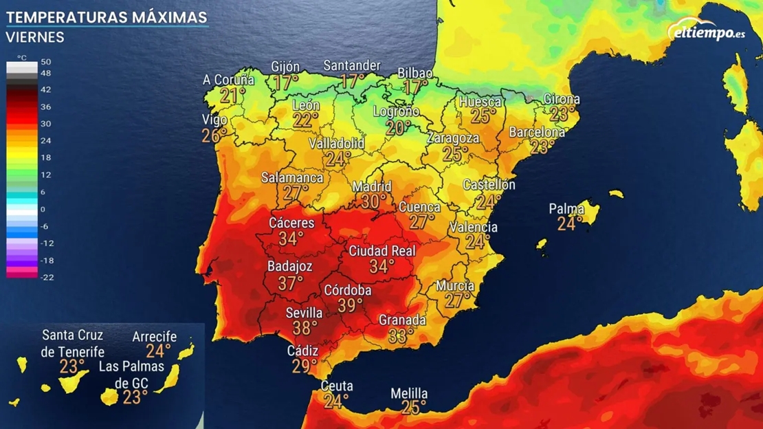 Extremadura en alerta por calor este viernes