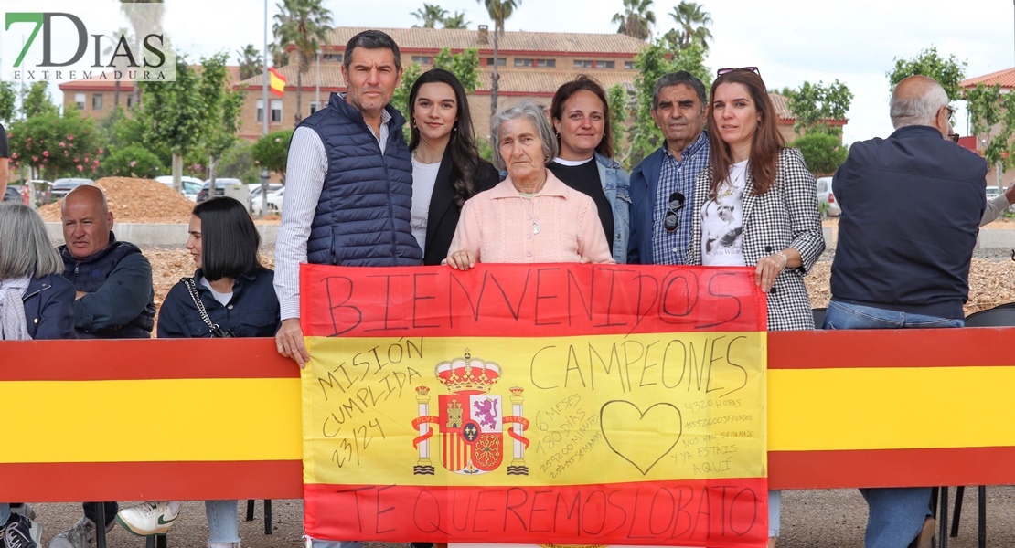 Lágrimas de alegría en Bótoa por la llegada de los militares del Líbano