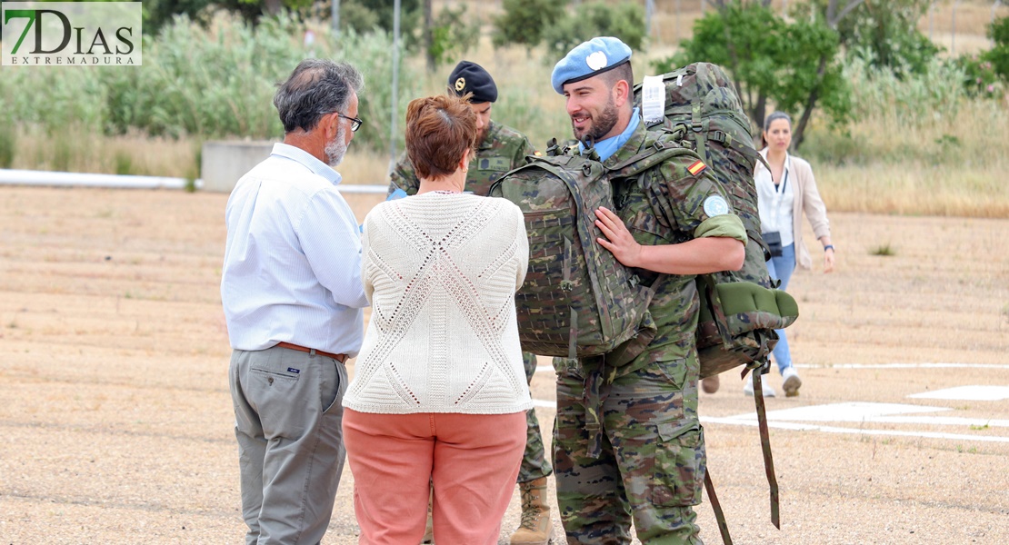 Lágrimas de alegría en Bótoa por la llegada de los militares del Líbano