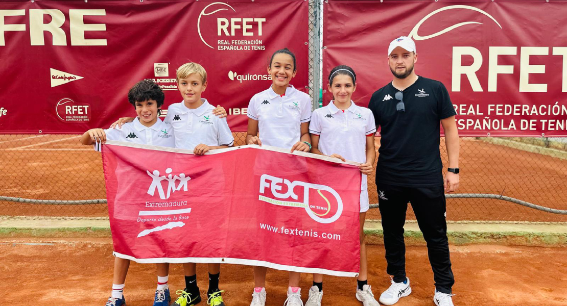 Representación extremeña en el campeonato de España Alevín de Tenis