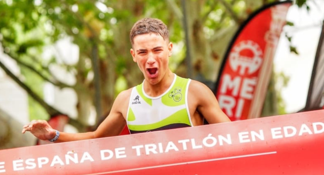 El extremeño Daniel Castro gana el Campeonato de España de Triatlón en categoría cadetes