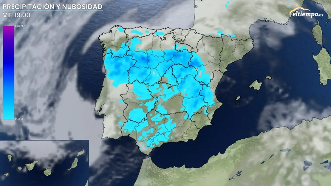 Llegada de la DANA: dónde y cuándo va a llover más