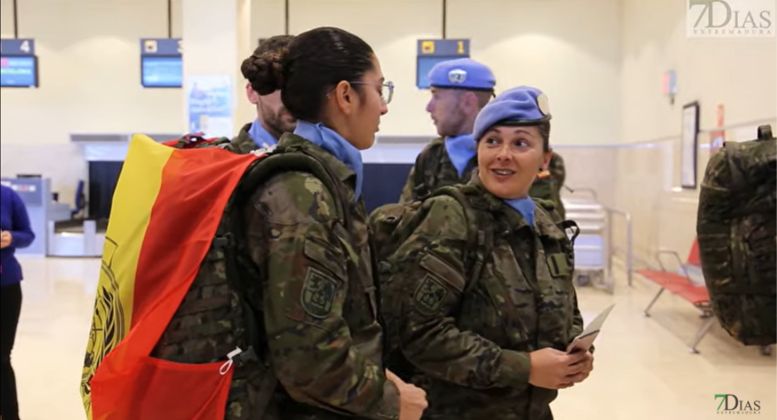 Parte desde Badajoz el último contingente de la Brigada 'Extremadura' XI con destino Letonia