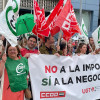 Manifestación en Badajoz ante la Agencia Tributaria: podría haber una gran huelga en julio