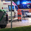 Bomberos de Badajoz trabajan de madrugada en un incendio en Valdepasillas (BA)