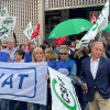 Manifestación en Badajoz ante la Agencia Tributaria: podría haber una gran huelga en julio