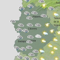 Alerta amarilla en parte de Extremadura: horas en las que más lloverá