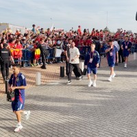 El público recibe a la Selección Española en el Nuevo Vivero de Badajoz