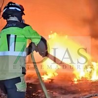 Los bomberos de Badajoz sofocan varios incendios en la ciudad