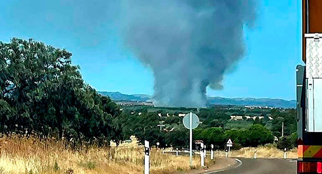 Activo un incendio con nivel 1 de peligrosidad en Extremadura