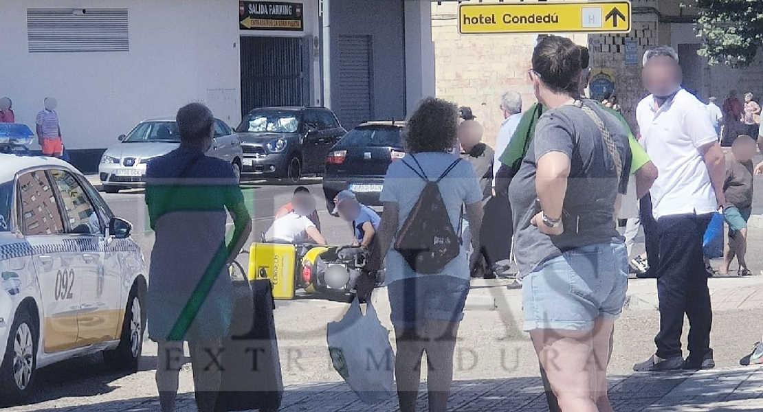 Accidente en la barriada de San Roque en Badajoz