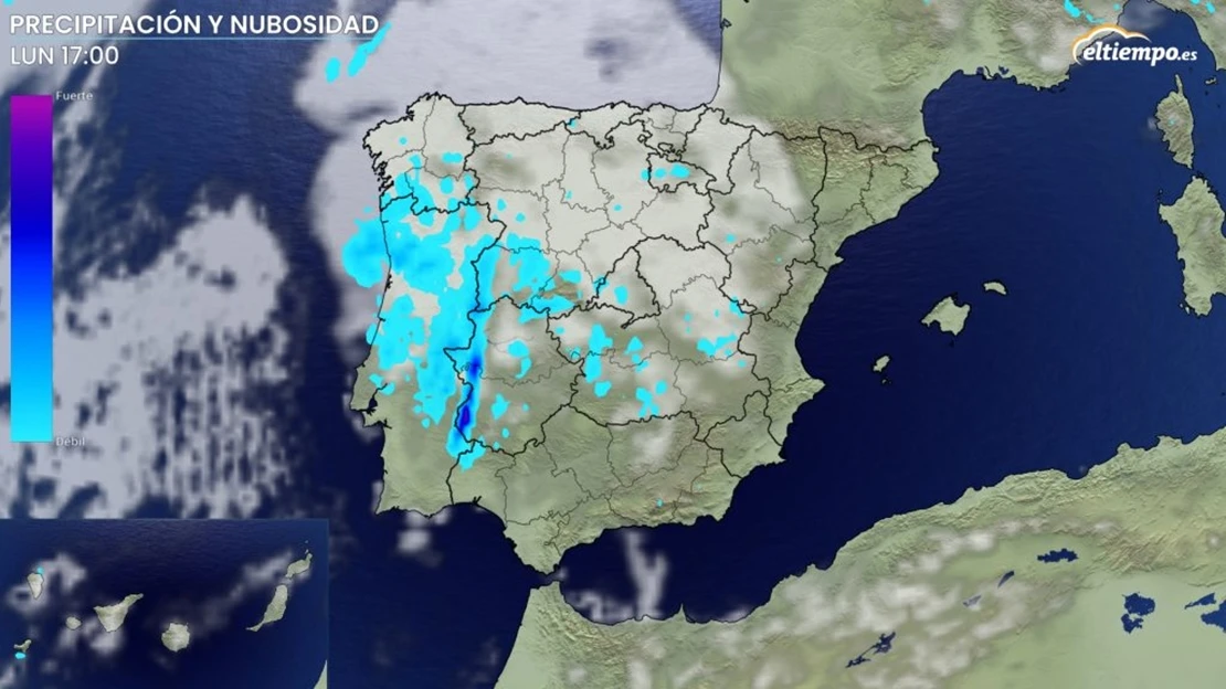 Se esperan tormentas para Extremadura esta jornada