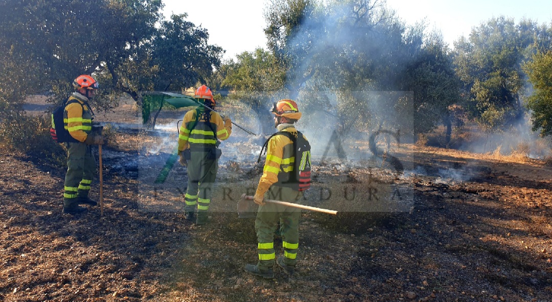 Incendio a las afueras de Badajoz este martes: "Hemos pasado mucho miedo"