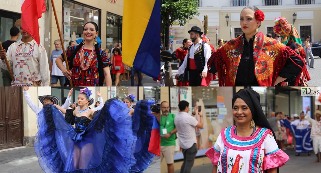 El folklore internacional toma las calles del Casco Antiguo de Badajoz