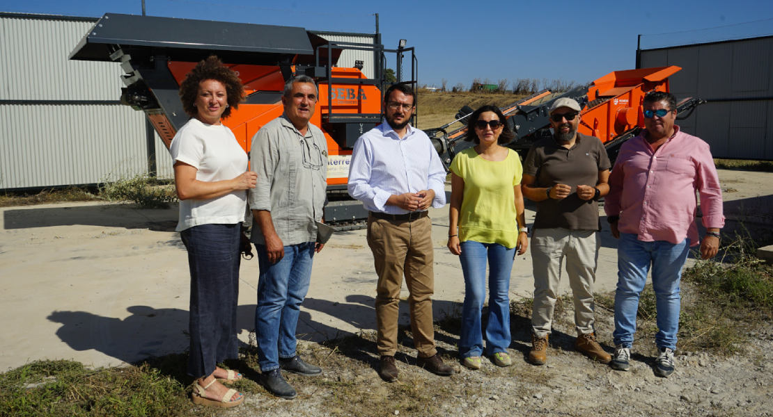 Diputación pone en marcha la planta de tratamiento de residuos de construcción en San Vicente de Alcántara