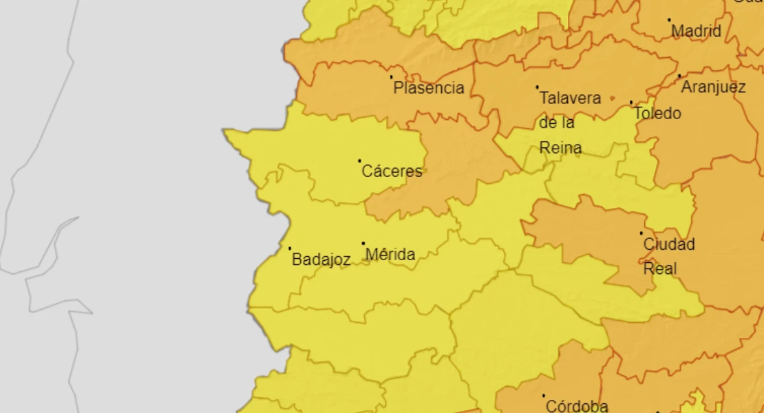 Parte de Extremadura en alerta naranja este jueves por altas temperaturas