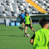 Imágenes del primer entrenamiento del CD Badajoz y entrevista a Álex Herrera