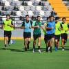 Imágenes del primer entrenamiento del CD Badajoz y entrevista a Álex Herrera