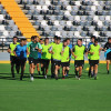 Imágenes del primer entrenamiento del CD Badajoz y entrevista a Álex Herrera