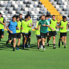 Imágenes del primer entrenamiento del CD Badajoz y entrevista a Álex Herrera