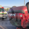 Un aparatoso accidente en Badajoz  paraliza el tráfico en la BA-20