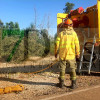 El fuego quema varias hectáreas en el término municipal de Valdebotoa