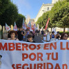 Los bomberos del CPEI toman las calles de Badajoz con un 'muerto'