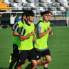 Imágenes del primer entrenamiento del CD Badajoz y entrevista a Álex Herrera