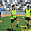 Imágenes del primer entrenamiento del CD Badajoz y entrevista a Álex Herrera