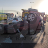 Un aparatoso accidente en Badajoz  paraliza el tráfico en la BA-20