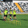 Imágenes del primer entrenamiento del CD Badajoz y entrevista a Álex Herrera