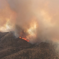 Impactantes imágenes de los incendios de Puebla del Maestre y Ribera del Fresno
