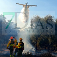 Incendio a las afueras de Badajoz este martes: "Hemos pasado mucho miedo"